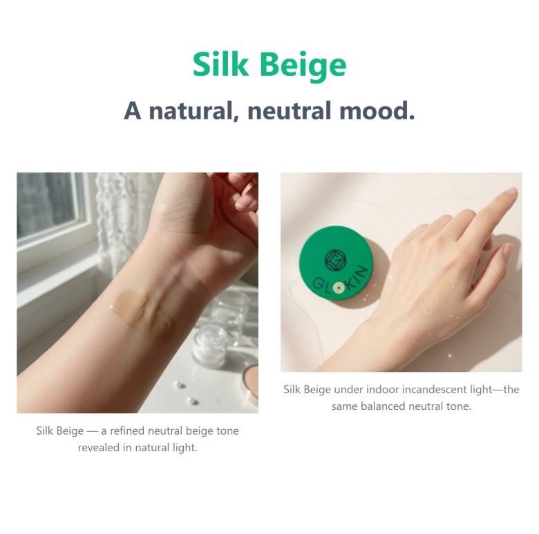 Glokin Emerald Glow Collagen Perfecting Cushion 13g (Silk Beige)